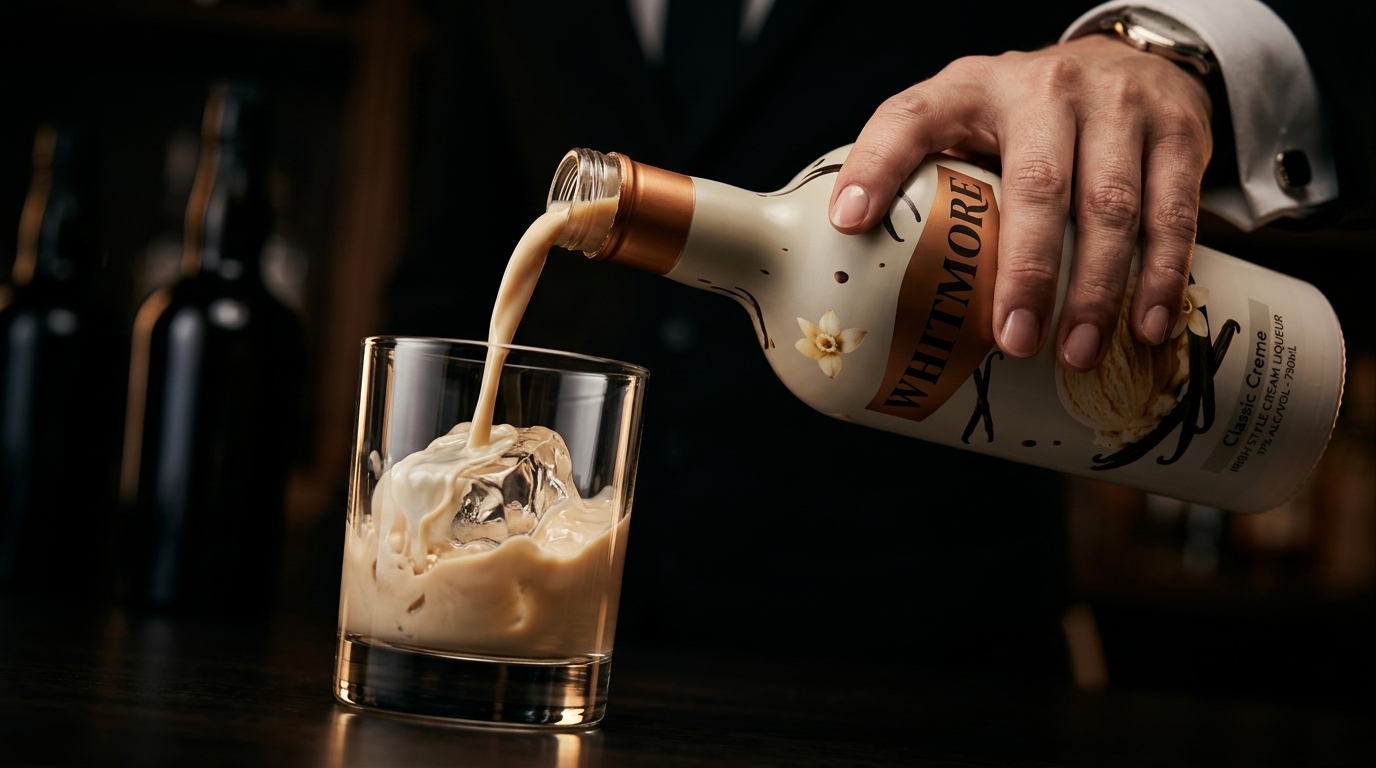 Whitmore poured over ice in a glass